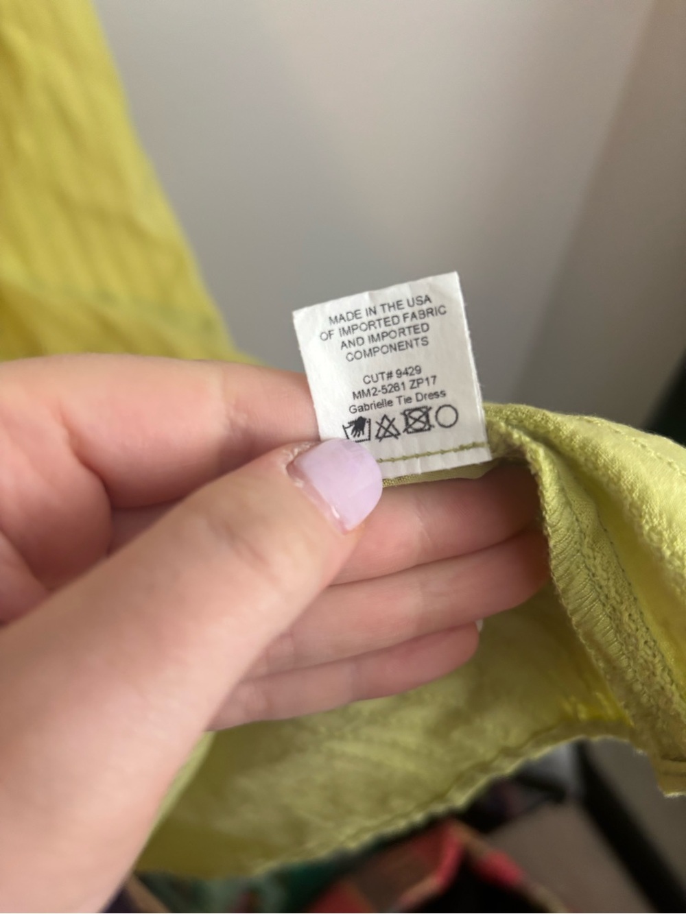Show Me Your Mumu GABRIELLE TIE DRESS in Pear Small - Picture 8 of 9